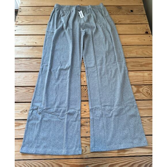 Cou Cou Other - NWT Cou Cou Pajama Pants Size XL Women’s Gray 100% Organic Cotton Wide Leg
